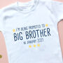 Promoted To Big Brother/Sister T Shirt, thumbnail 3 of 4