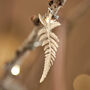 Autumnal Golden Metal Leaf Micro LED String Fairy Lights, thumbnail 2 of 4