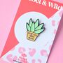 Aloe You Vera Much Enamel Pin Badge, thumbnail 1 of 4