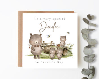 Personalised Father's Day Card Bears, 5 of 7