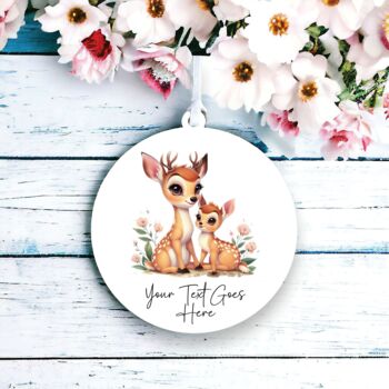 Personalised Deer And Child Mother's Day Decoration, 2 of 2