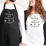 Bride Groom Wedding Aprons Cover Up, thumbnail 2 of 2