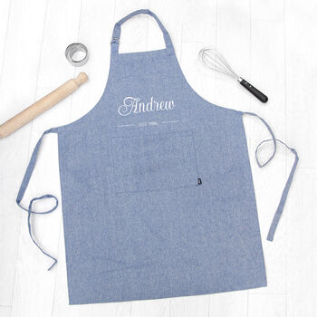 Personalised Birthday Est. Cotton Apron, 7 of 12