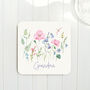 Personalised Wild Flowers Coaster, thumbnail 1 of 2