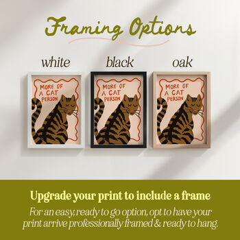 Cat Person Illustrated Cat Print, 6 of 10