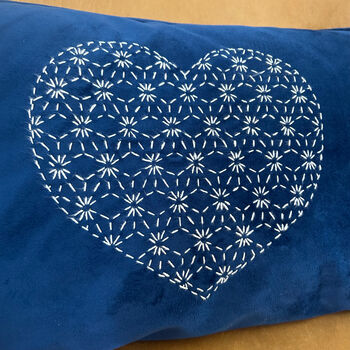 Sashiko Japanese Embroidery Cushion Kit, 3 of 5