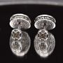 Silver Groom Gift Vintage Royal Cufflinks, thumbnail 4 of 6