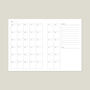 Weekly Planner, A5, Undated In Green Palm Print, thumbnail 7 of 8