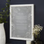 Personalised 'Use Your Own Words' Grey Floral Print, thumbnail 1 of 9