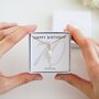 Personalised 70th Birthday Pearl Necklace – Sterling Silver Or Gold Vermeil, thumbnail 6 of 9