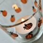 Ditsy Pumpkin Hand Painted Candle Holders, thumbnail 2 of 6