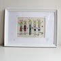 Personalised Family Picture Portrait Embroidery, thumbnail 10 of 12