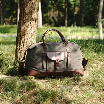 Canvas Holdall Duffel Bag, 6 of 12