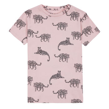 Leopard Print Organic Cotton Children's T Shirt, 5 of 6