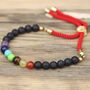 Gold Plated Chakra Gemstone Bracelet, thumbnail 1 of 3
