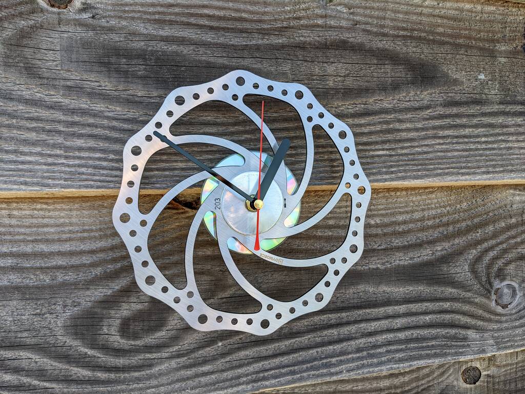 Bicycle Brake Disc Clock, 1 of 7
