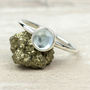 Vibrant Sterling Silver Gemstone Stacking Ring, thumbnail 5 of 11