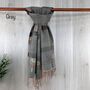 Mulberry Tree And Check Pattern Scarf, thumbnail 5 of 7