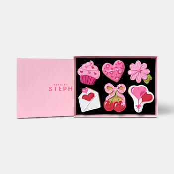 Personalised The Pink Box Mother's Day Iced Biscuits Letterbox Gift, 4 of 10