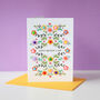 Flower Mother's Day Card With Pom Poms, thumbnail 2 of 6