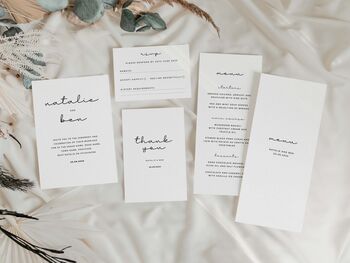 Minimal Gatefold Wedding Invitations, 5 of 5