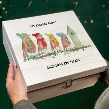 Personalised Robin Family Christmas Eve Box, 2 of 5