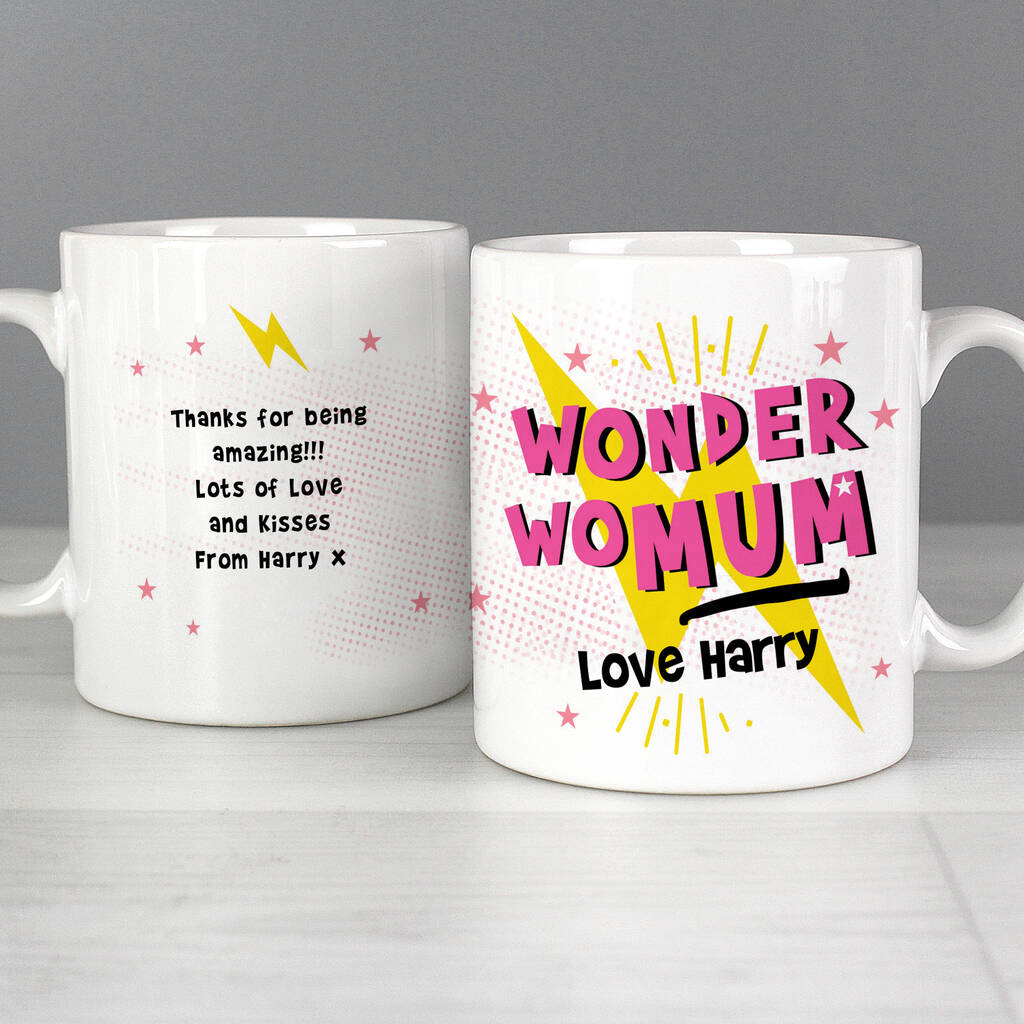 Personalised Wonder Wo Mum Ceramic Mug, 1 of 4