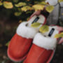Red Wool Slippers, thumbnail 3 of 4