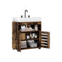 Bathroom Cabinet With Two Doors And Adjustable Shelf, thumbnail 6 of 6