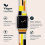 Mondrian Vegan Leather Apple Watch Band, thumbnail 2 of 7
