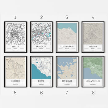 Personalised Location Map Print, 2 of 6