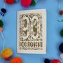 Personalised 90th Birthday Card Papercut Woodland Design, thumbnail 7 of 10