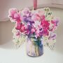 Sweet Pea Wooden Flower Decoration Gift, thumbnail 3 of 6