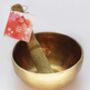 Tibetan Singing Bowl With Mallet Handmade Gift 14cm, thumbnail 1 of 4