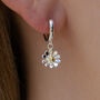 Sterling Silver Daisy Earrings, thumbnail 2 of 6