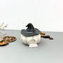 Black And White Halloween Pumpkin Bowl, thumbnail 12 of 12