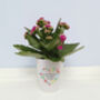 Personalised Floral Heart Plant Pot. Flowerpot For Mum, thumbnail 4 of 6