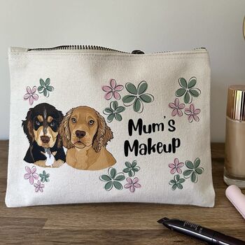 Personalised Ooopsie Daisy Dog Mum Makeup Bag, 4 of 12