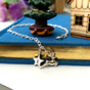 Personalised Sterling Silver Reindeer And Initial Star Bracelet, thumbnail 6 of 11