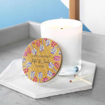 Engagement Scented Candle With Floral Lid, 3 of 10