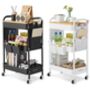 Three Tier Rolling Storage Cart Utility Trolley, thumbnail 6 of 6