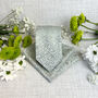 Sage And Silver Leaves Wedding Tie Set, thumbnail 5 of 6