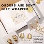 Gold Plated Pink Crystal Huggie Earrings, thumbnail 8 of 11