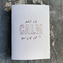 All Is Calm Or Is It? Hand Foiled Card, thumbnail 3 of 5
