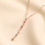 Personalised Delicate Birthstone Pendant Necklace, thumbnail 4 of 6