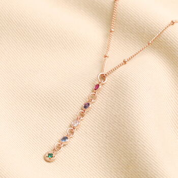 Personalised Delicate Birthstone Pendant Necklace, 4 of 6
