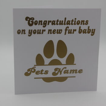Personalised Congratulations Pet Greetings Card, 4 of 6
