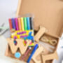 Personalised Boy's Wooden Bunting Name Craft Kit, thumbnail 3 of 4