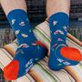 Men's Bamboo Socks Blue Beer Party, thumbnail 1 of 5