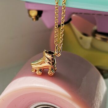 Gold Plated Roller Skate Jewellery Set With Studs, 4 of 7